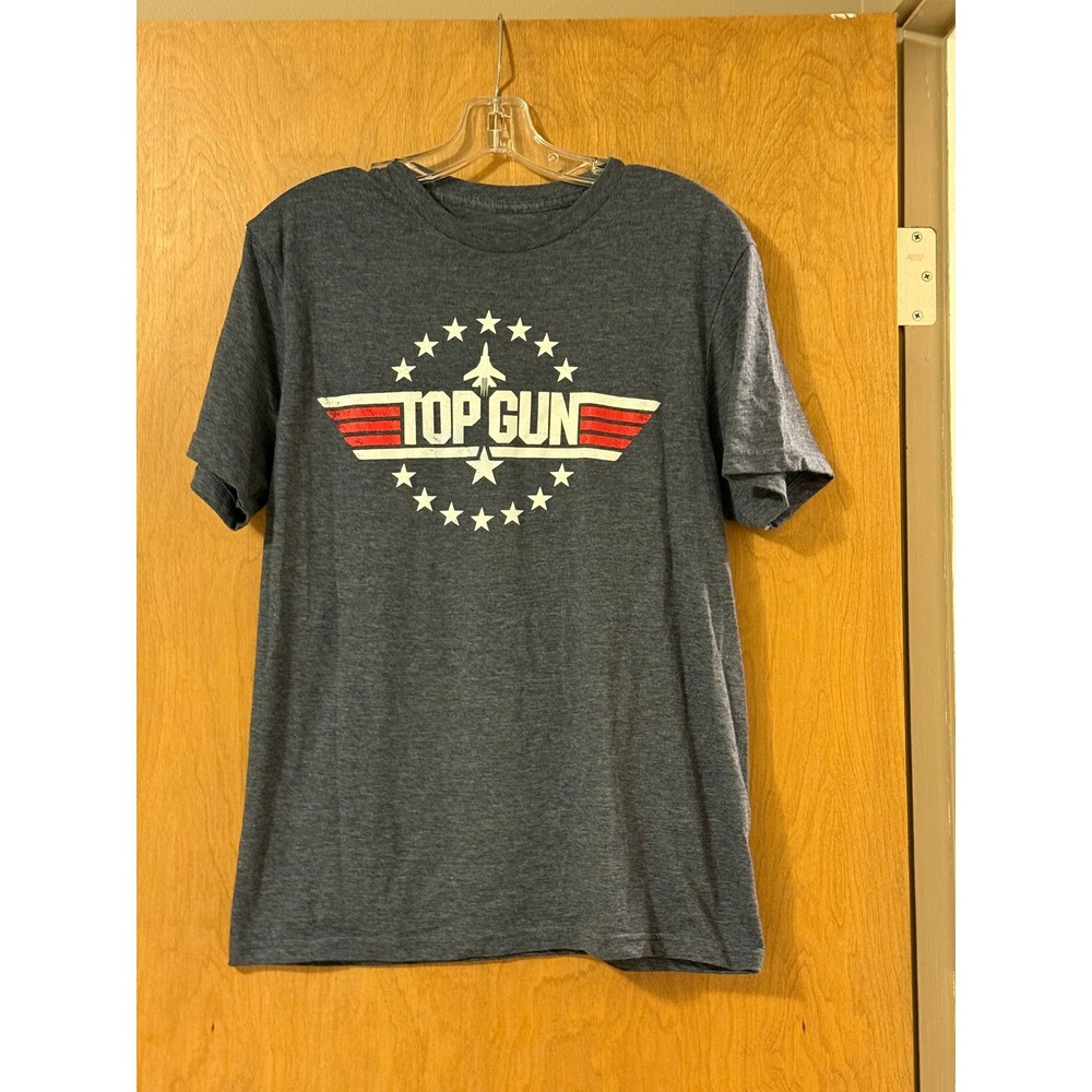Top Gun Movie Graphic T-Shirt Mens Medium Gray Heather Short Sleeve Crew Neck